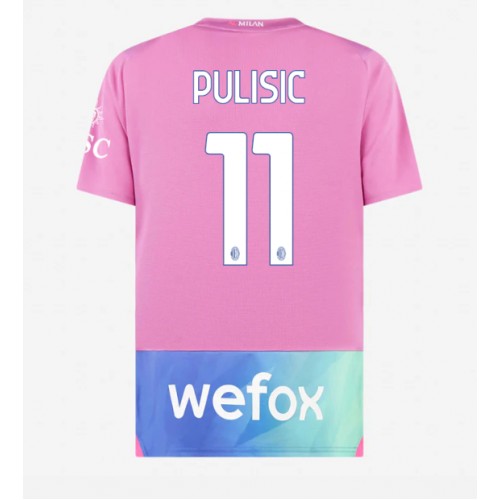 Maillot de foot AC Milan Christian Pulisic #11 Troisième 2023-24 Manches Courte